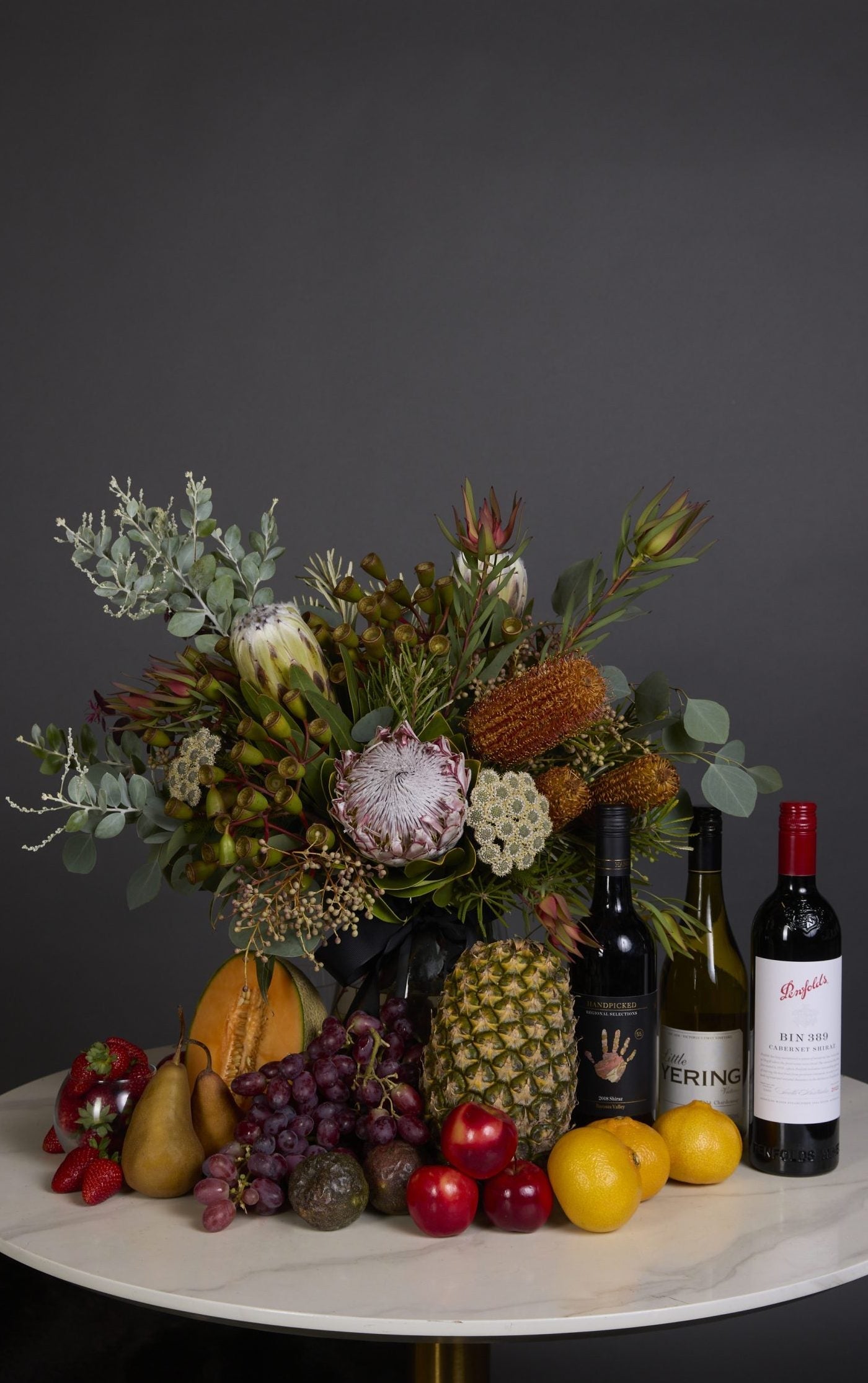 Luxury flower and champagne gift set for special occasions