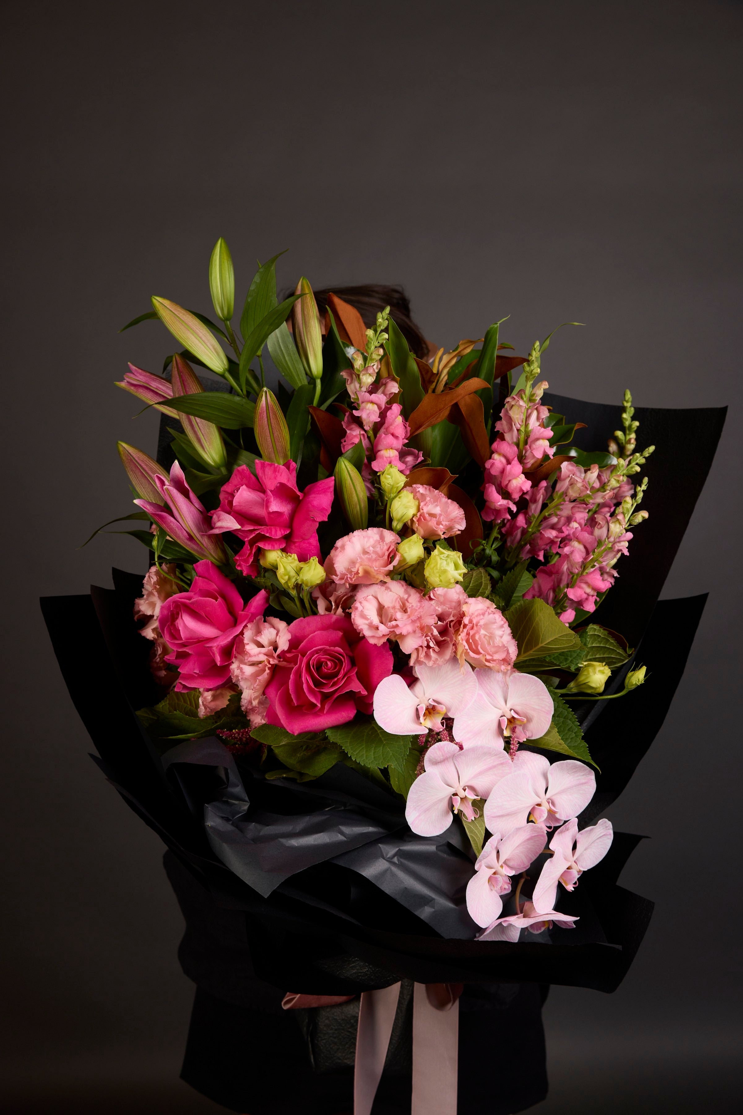 Birthday flower bouquet by Victoria Whitelaw featuring seasonal blooms in luxury wrap, delivered in Melbourne