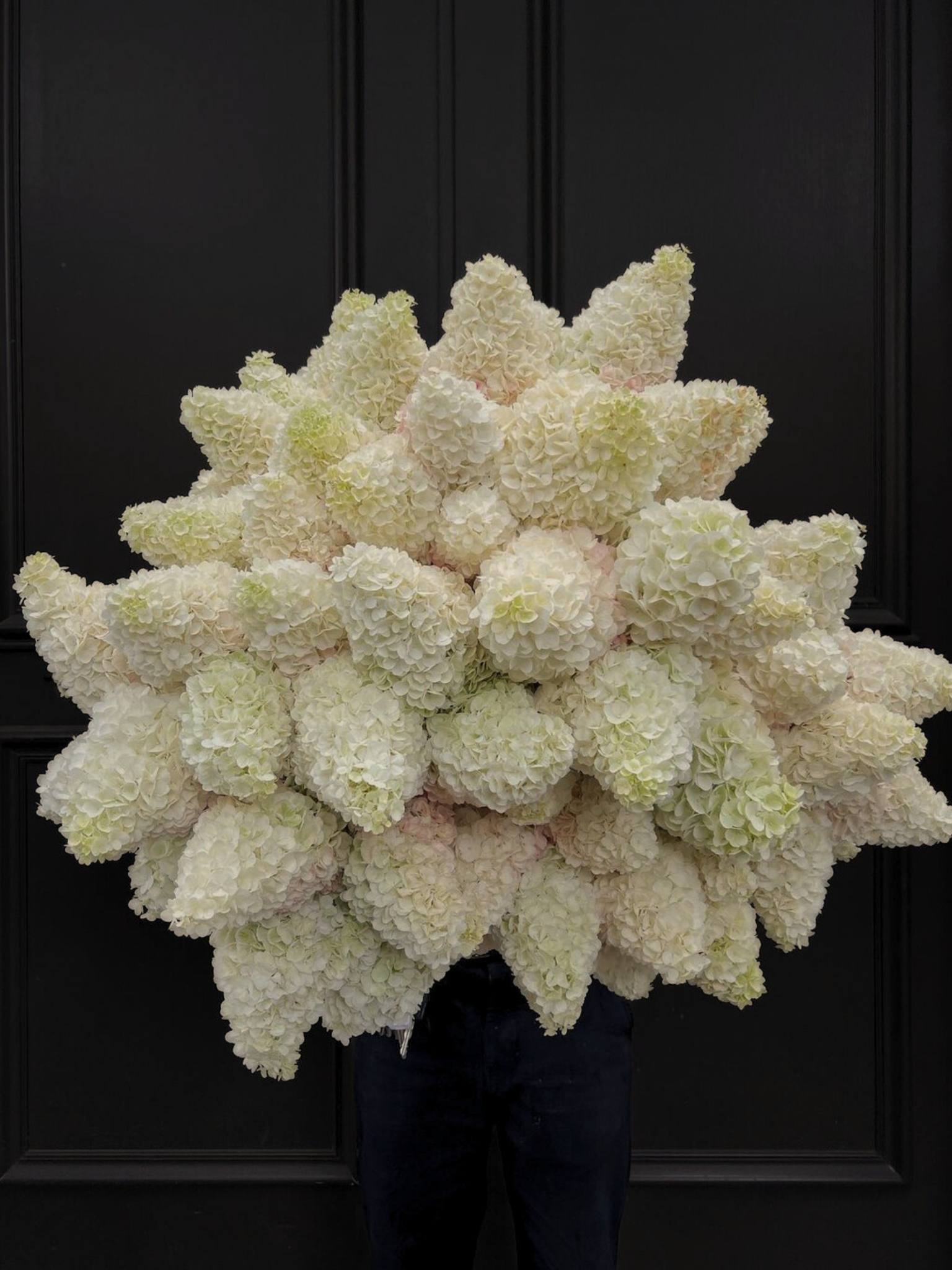 Artistic floral arrangement styled for event