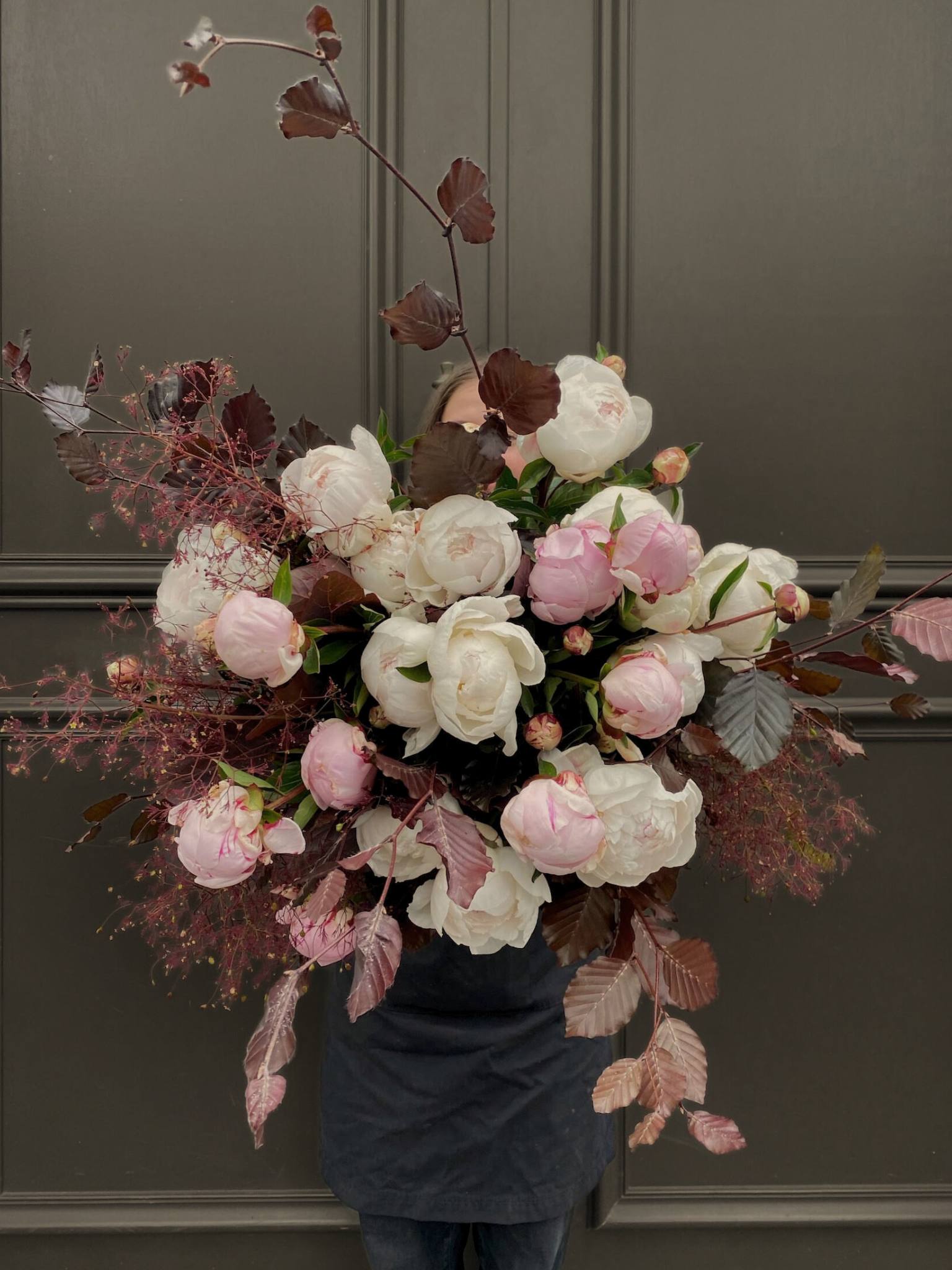 Romantic Valentine’s Day flower bouquet with luxury presentation