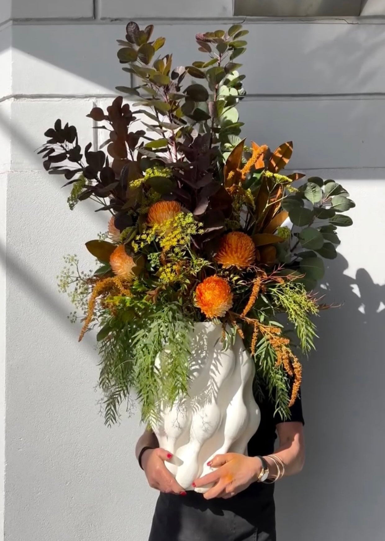 Luxury flower arrangement by Victoria Whitelaw with same-day delivery across Melbourne