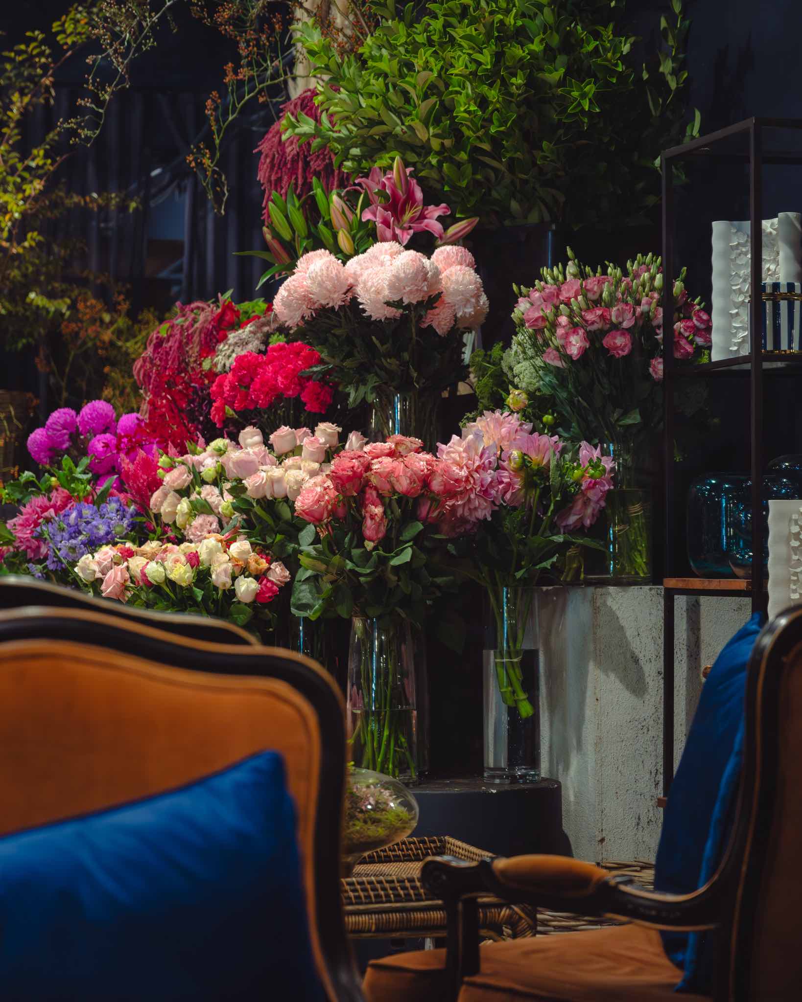 Victoria Whitelaw Melbourne flower store interior featuring elegant blooms and botanical styling