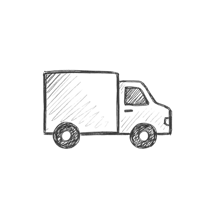 delivery flower van icon