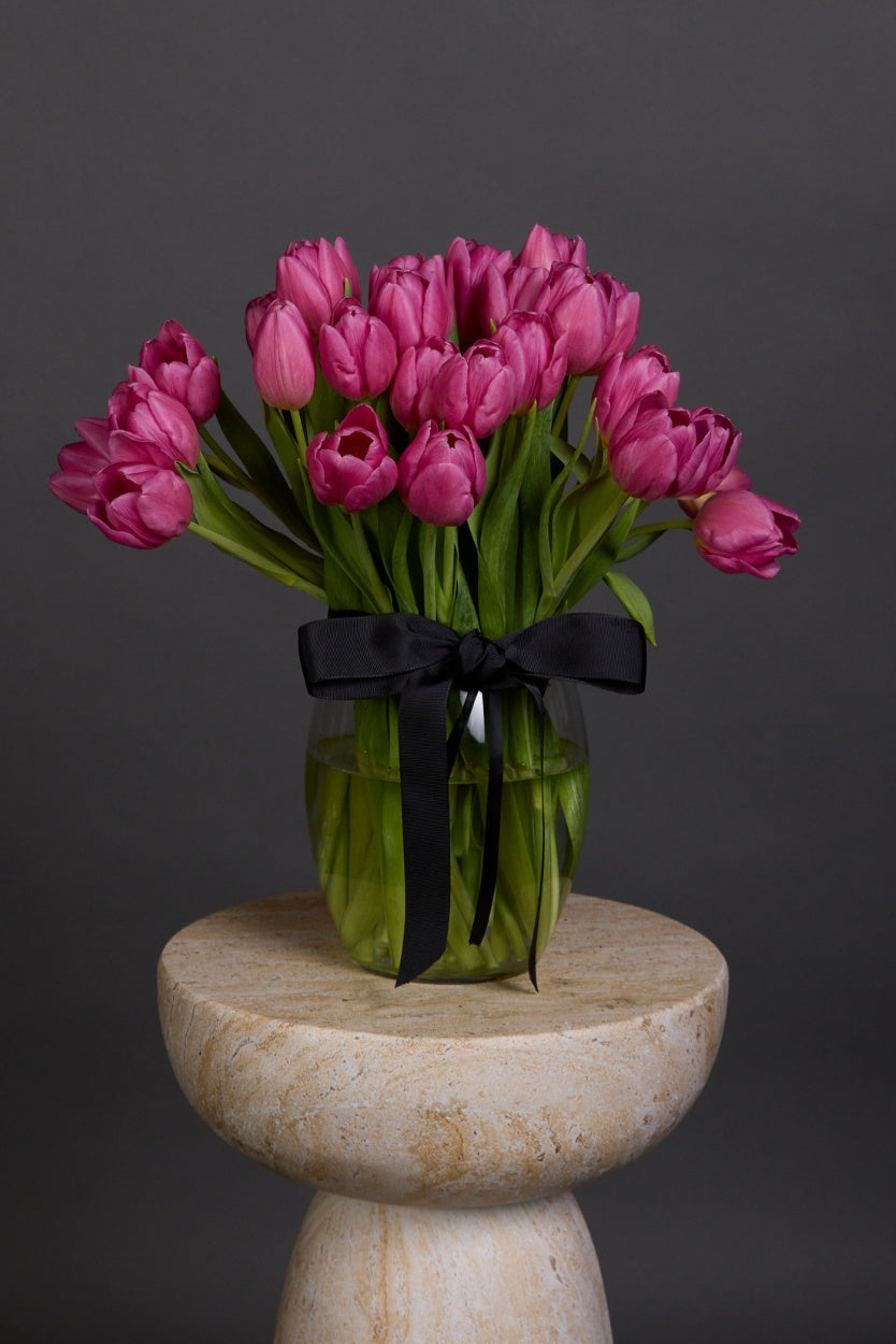 Tulip bouquet of massed tulips in a seasonal colour palette – Victoria Whitelaw Melbourne