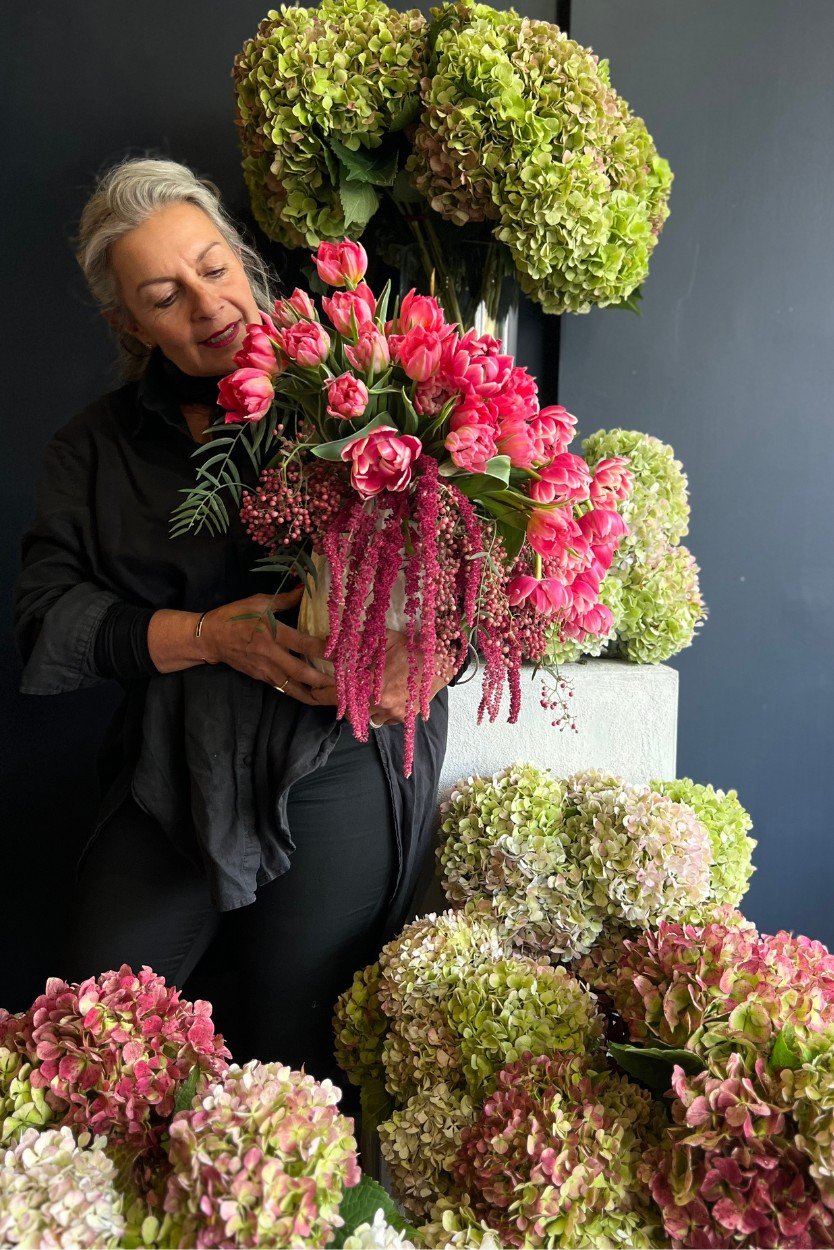 Victoria Whitelaw Holding Tulips