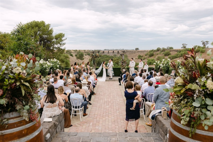 Catherine & Lachlan’s Melbourne Countryside Wedding Flowers at Warrawong Estate
