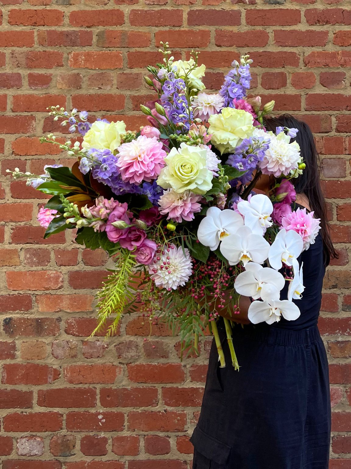 Decorative floral arrangement in soft tones