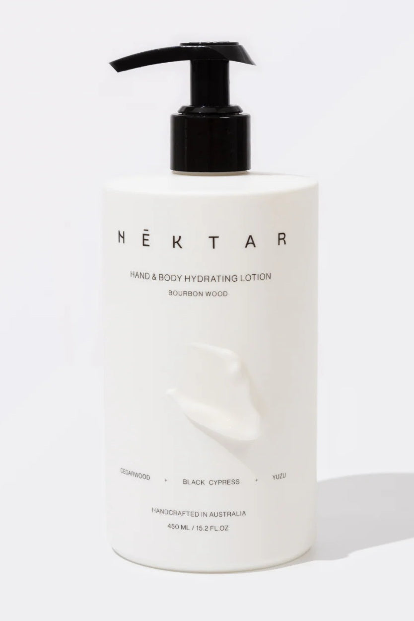 Nektar Bourbon Wood Hand & Body Hydrating Lotion