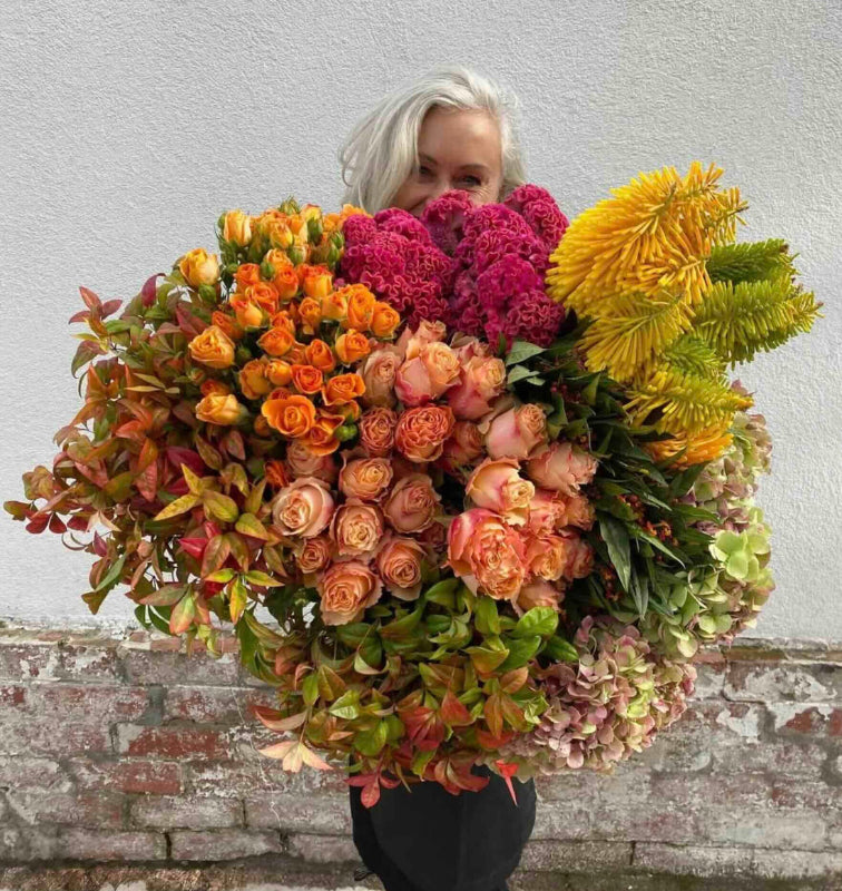 Assorted luxury flowers en masse for same-day flower delivery, Victoria Whitelaw Beautiful Flowers Melbourne.